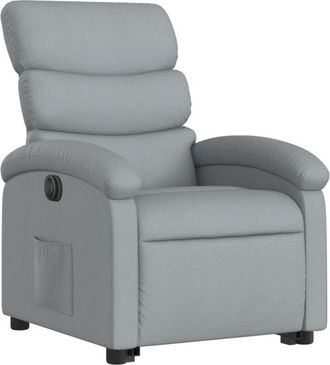 vidaXL Vidaxl - Sill&oacute;n El&eacute;ctrico Reclinable Elevable De Tela Gris Claro