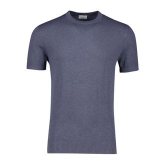 Profuomo Heren, Tops, Blauw, Maat: 2XL Katoen