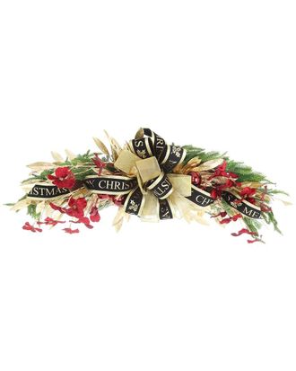 Creative Displays Inc. Handcrafted Holiday Swag With Dogwood & Ribbon