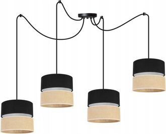 OEM L&aacute;mpara De Techo Colgante Spider, Pantalla 20 Cm Negra