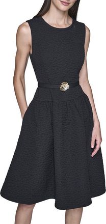 Karl Lagerfeld Karl Lagerfeld Floral Stretch Jacquard Dress