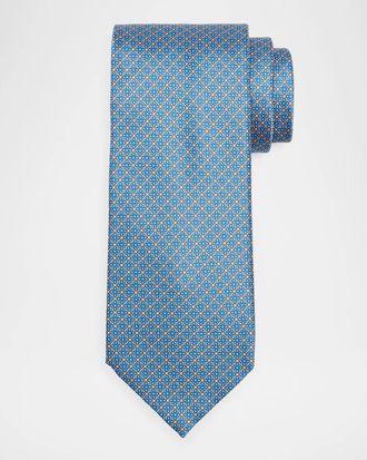Stefano Ricci Men & apos;s Micro-Floral Silk Tie