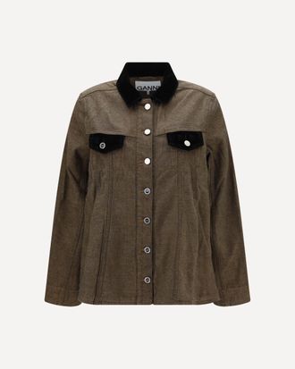 Ganni Neppy denim Overshirt Female 38