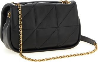 Saint Laurent Womens Black Lamb Leather Shoulder Bag