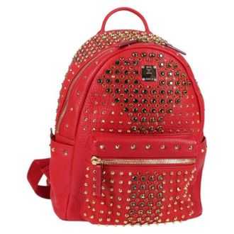 MCM Pre-owned Cuoio backpacks - - Pre-owned - Donna - Rosso - ONE SIZE
