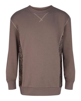 M Missoni Zig-Zag Panelled Crewneck Sweatshirt
