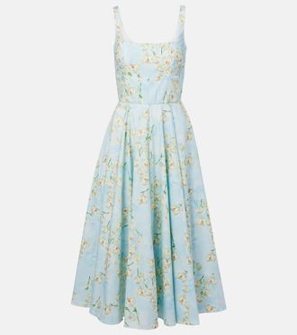 Emilia Wickstead Mona floral cotton midi dress