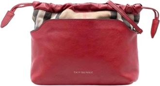 Burberry Pre-owned Bucket Bags, female, Red, Size: ONE SIZE Pre-owned The Little Crush Crossbody Bag