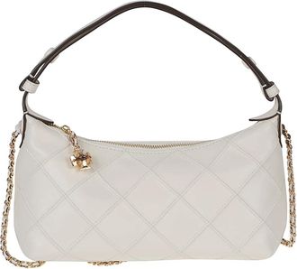 Tory Burch Fleming Pochette - Dames - Schoudertassen - Beige - ONE Size - Leer - Tassen