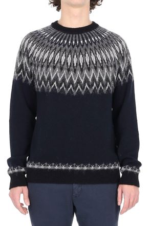 Roberto Collina Norwegian Wool-Alpaca Crewneck Sweater