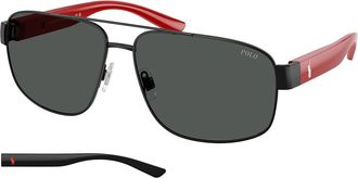 Polo Ralph Lauren PH3156 926787 Mens Sunglasses Black Size 62