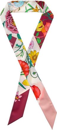 Gucci Printed Silk Neck Bow