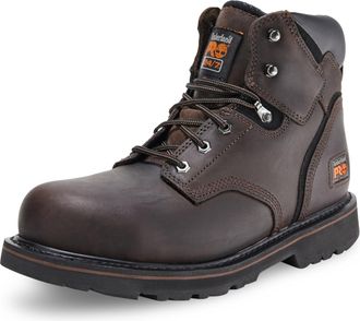 Timberland Mens 6 in Pit Boss Industrial Boot, Brown, 7.5 UK