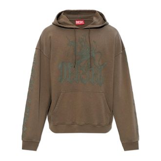 Diesel Hoodies, male, Brown, Size: 2XL S-Griffon Sweatshirt