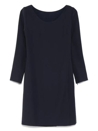 Emporio Armani long-sleeves mini dress - Blue