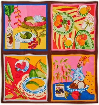 Farm Rio Sjaal met print - Roze