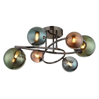 Globo Lighting Globo - Plaf&oacute;n - Riha - Multicolor - Vidrio - &Oslash; 65cm - G9
