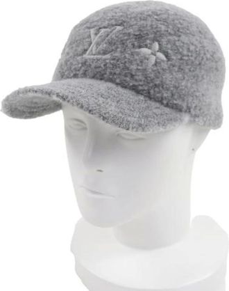Louis Vuitton Pre-owned Accessories, female, Gray, Size: ONE SIZE Pre-owned Cotton Hat