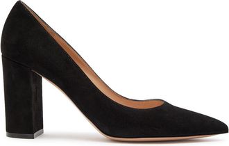 Gianvito Rossi Piper 85 Suede Pumps - Black