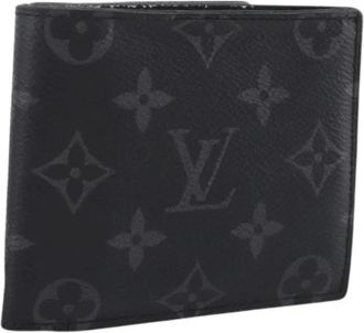 Louis Vuitton Pre-owned Monogram Eclipse Bifold Portemonnee - Heren - Vintage Accessoires - Zwart - ONE Size - Vintage