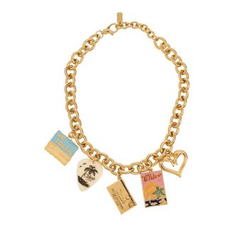 Chlo&eacute; Necklaces, female, Yellow, Size: ONE SIZE Choker With Pendants