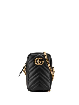 Gucci 2016-present Mini GG Marmont Matelasse Leather crossbody bag - Black