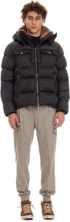 Moorer Nylon & Leather Bomber Mod. Alarick-Peh