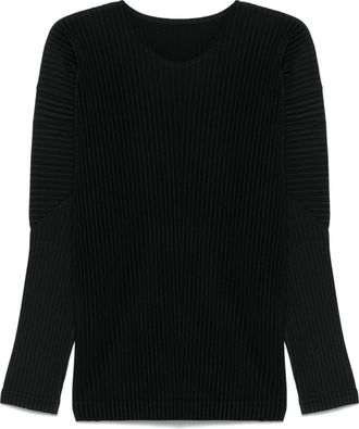 Homme Plissé Issey Miyake Pleated T-Shirt - Mens - Polyester
