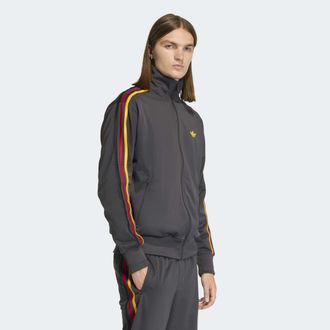 adidas Trainingsjacke ADIDAS ORIGINALS FIREBIRD TRACK, Herren, Gr. XXL, utility schwarz, collegiate gold, team power rot 2, schwarz, Obermaterial: 100% Polye