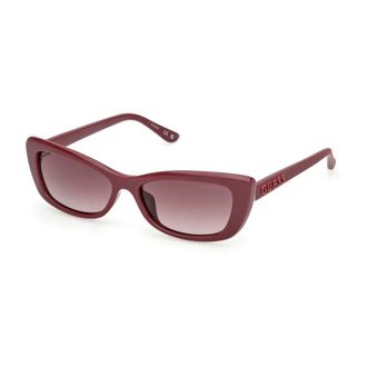 Guess Sunglasses, female, Red, 55 MM, Burgundy Sunglasses with Brown Lenses