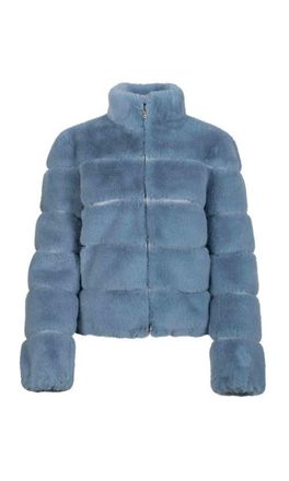 Generation Love Jodi Faux Fur Jacket in Blue at Nordstrom, Size Xx-Small