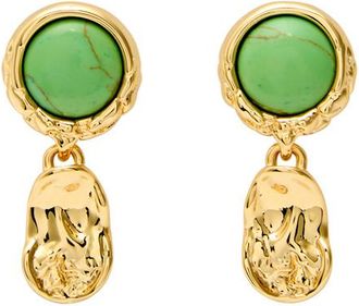 Alexis Bittar Alexis Bittar Brut 14kt Gold-plated Drop Earrings - One Size