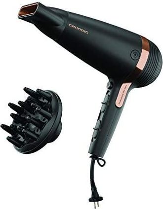 Grundig Hd 7081 Secador De Pelo Negro 2100 W Potente