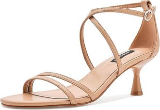 Nine West Jettie Womens Dress Sandals Light Natural : 6.5 M, Faux Leather