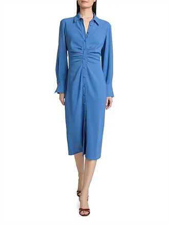 Veronica Beard Loxley Dress In Blue Coast