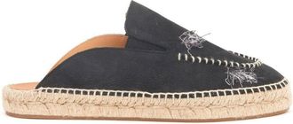 Maison Margiela embroidered espadrille mules - women - Leather - 35 - Black