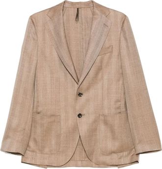 Dell'Oglio Blazer in misto lana - Marrone