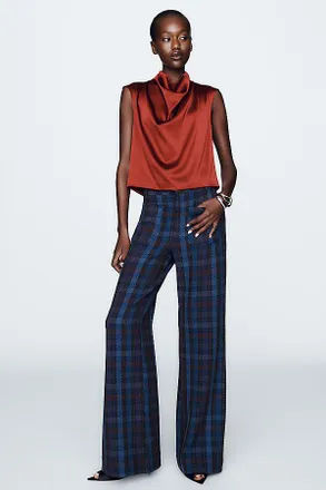 Maeve Knit Jude Plaid Trousers Pants