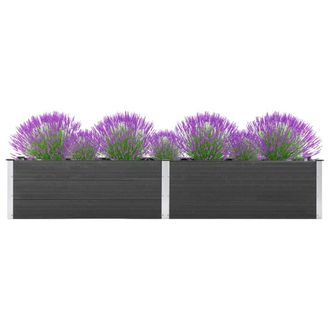 Berkfield Home Garden Raised Bed 200x50x54 cm WPC Grey | Size: 200 x 50 x 54 cm