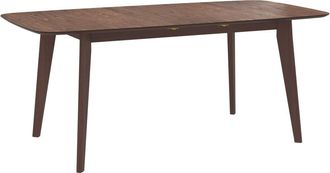 Rendez-Vous Déco Mesa de comedor extensible de madera oscura, 6-8 personas