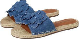 Lucky Brand Biricha Floral Flat Sandals Womens Sandals Medium : 5.5 B - Medium, Leather