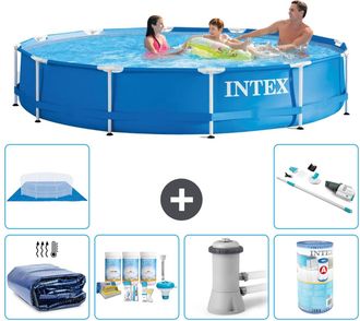 Intex Piscina Con Estructura Redonda - 366x76 Cm - 7-piezas S31601
