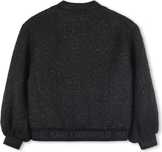 Karl Lagerfeld Tailored Polyester Jacket - Black