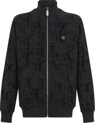 Philipp Plein Zip-throughs - Heren - Vesten met rits - Zwart - M - Hoodies & sweatvesten