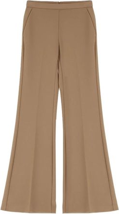 Imperial Pantalone a zampa - Dames - Wijde Broeken - Groen - 2XL - Satijn - Broeken