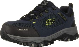 Skechers Mens Greetah Construction Shoe, Navy/Black, 8 M US