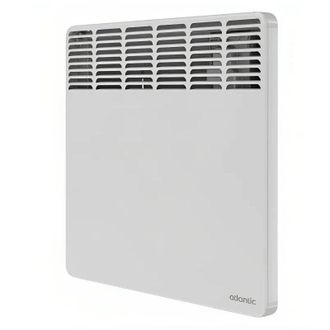 Atlantic Radiador El&eacute;ctrico Horizontal F617 De 500 W, Caja Digital Programable, Blanco