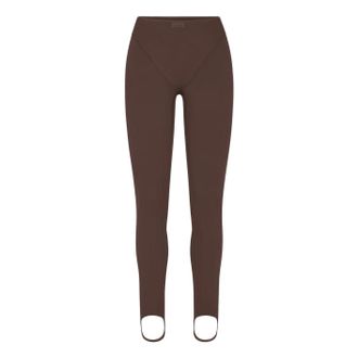 Nike (WMNS) Nike x SKIMS Matte V-Line Stirrup Legging Dark Sepia PTLEG9696W-DSP