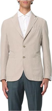 Luigi Bianchi Mantova Hombre, Chaquetas, Beige, Talla: L