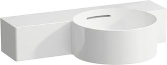 Laufen Laufen - val lavabo con enjuague manual, sin agujero para grifo
